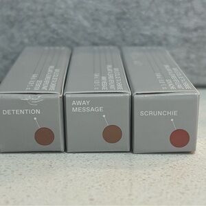 3 R.E.M. On Your Collar Plumping Lip Gloss~Away Message, Scrunchie & Detention.